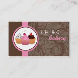 Cup Cakes Bakery Sweet Treats Business Card