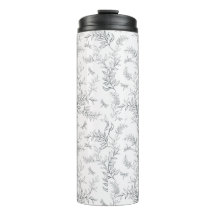 Cup design using a pattern in the style of line ar