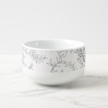 Cup design using a pattern in the style of line ar