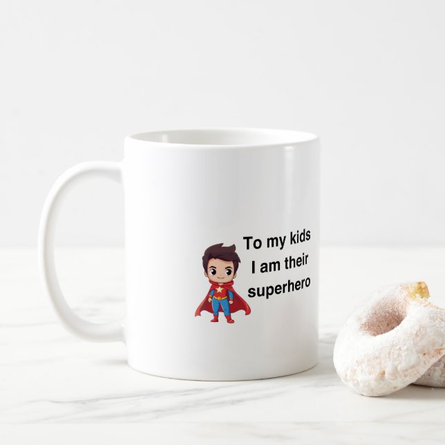 Cup for superhero parent(s) (With Donut)