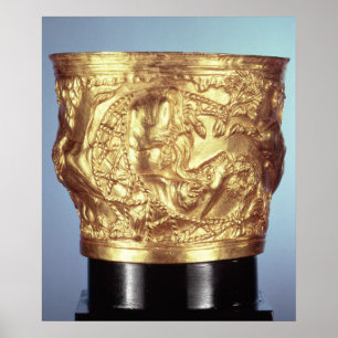 Cup, found in the royal tomb of Vaphio Poster