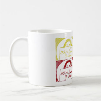 Cup - Linoengraving - I am not a virus