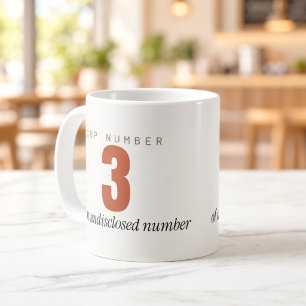 Cup Number 3 of an Undisclosed Number Mug