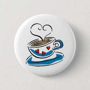 Cup 'o Love 6 Cm Round Badge
