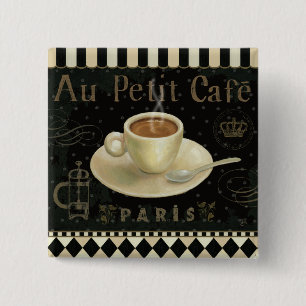 Cup of Cappuccino 15 Cm Square Badge