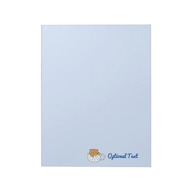 Cup of Cat-feine Kawaii Style Notepad (Rotated)