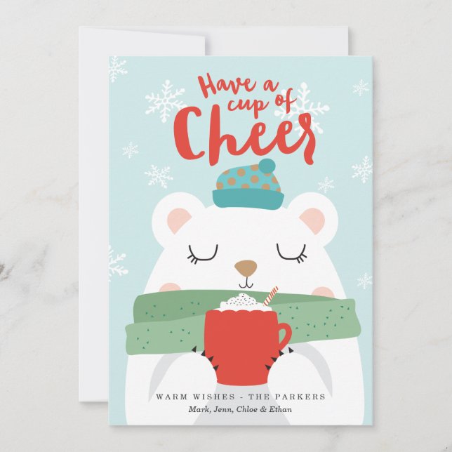 Cup of Cheer Holiday Card (Front)