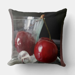Cup of cherries cushion