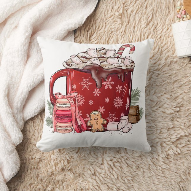 Cup of chocolate with cookies and holy cushion (Creator Uploaded)