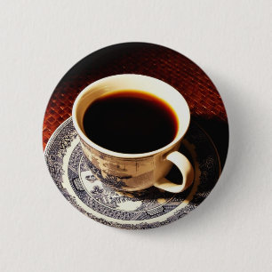 Cup Of Coffee 6 Cm Round Badge