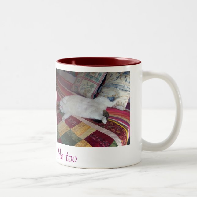 Cup of coffee with two cats (Right)