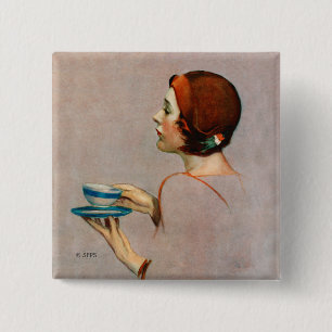 Cup of Java 15 Cm Square Badge