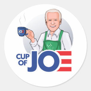 Cup of Joe Biden Classic Round Sticker