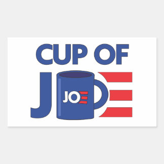 CUP OF JOE RECTANGULAR STICKER