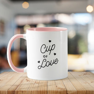 Cup of Love Valentine Modern Cute Chic Mug