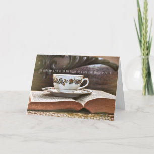 CUP OF SATISFACTION Greeting Card