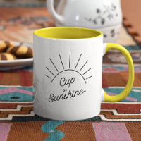 Cup of Sunshine Summer Vibe Modern Mindfulness Mug