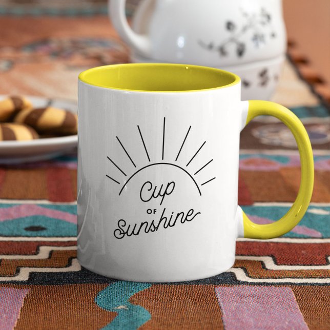 Cup of Sunshine Summer Vibe Modern Mindfulness Mug (Creator Uploaded)