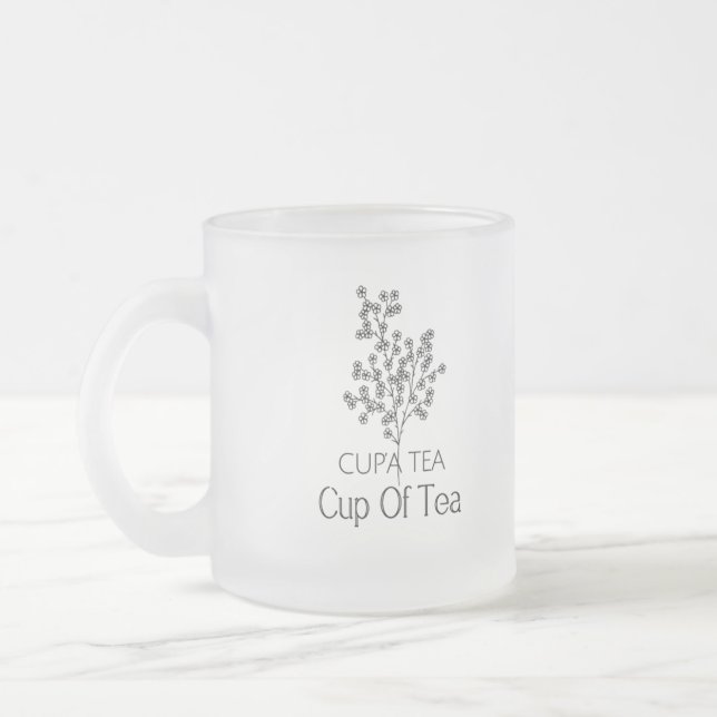 Cup of Tea Aesthetic Art Mug (Left)