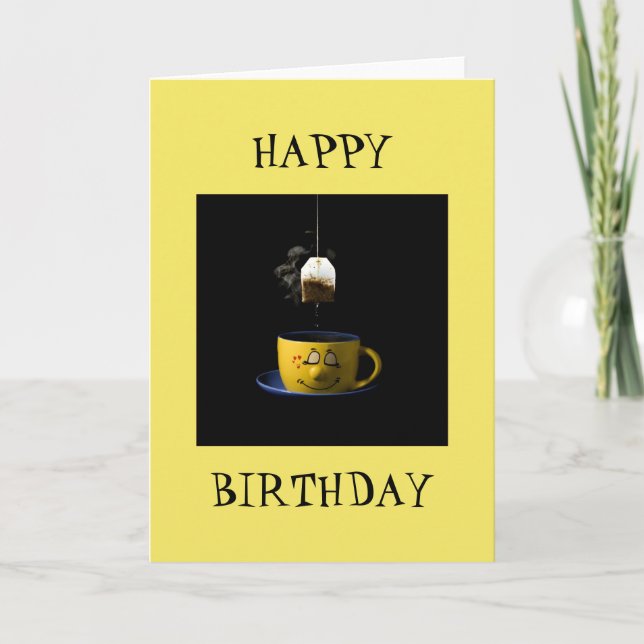 Cup of Tea Birthday Card (Front)