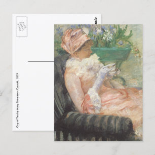 Cup of Tea by Mary Cassatt, Vintage Impressionism Postcard