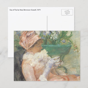 Cup of Tea by Mary Cassatt, Vintage Impressionism Postcard