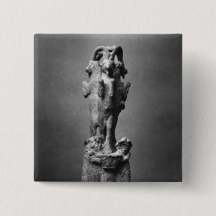 Cup stand made up of three ibexes 15 cm square badge