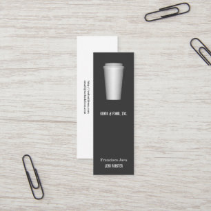 Cup To Go Coffee Mini Business Card