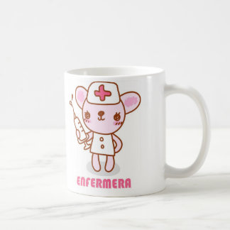 Cup with a drawing of a ratoncita nurse