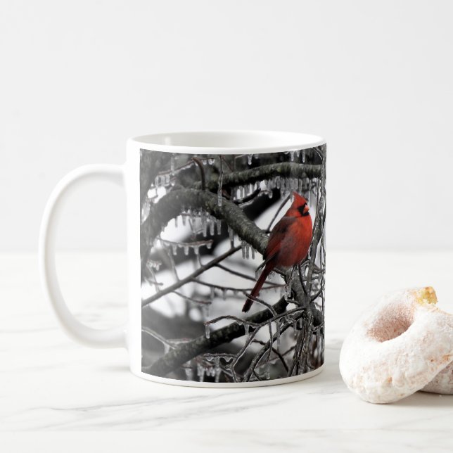 Cup with Cardinal with scripture (With Donut)