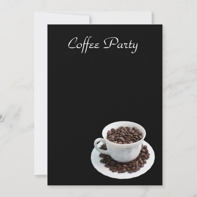 Cup with coffee beans (Front)