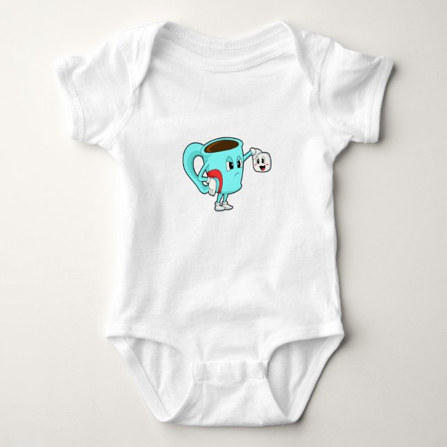 Cup with Coffee.PNG Baby Bodysuit (Front)