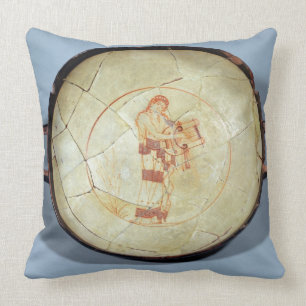 Cup without foot, standing Muse playing the lyre, Cushion