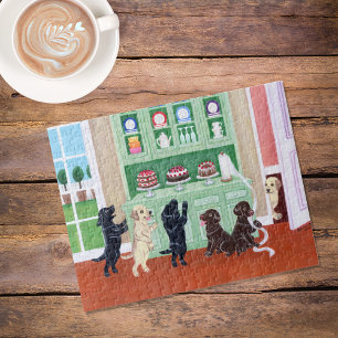 Cupboard Labrador Puppies Jigsaw Puzzle