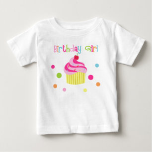 Cupcake 1st Birthday Girl Tee Tshirt Shirt