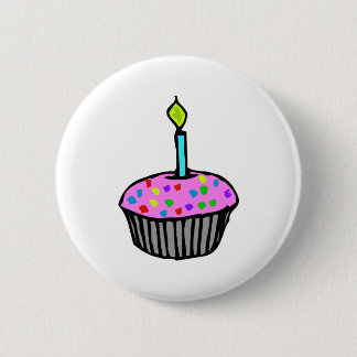 Cupcake 6 Cm Round Badge