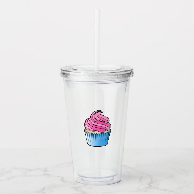 Cupcake - Acrylic Tumbler (Front)