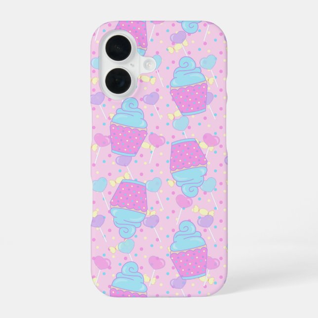 Cupcake and Lollipop Phone Case (Back)