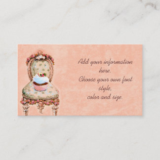 Cupcake and Roses Business Cards