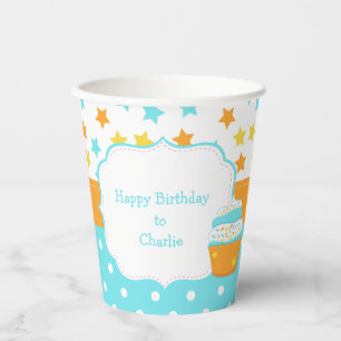 Cupcake and Sprinkles Birthday Party Paper Cups