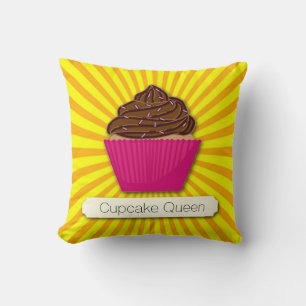 Cupcake and Sunshine Personalise Add your Text Cushion