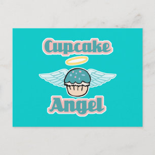 cupcake angel postcard