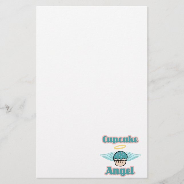 cupcake angel stationery (Front)