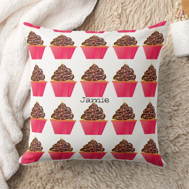 Cupcake are better with Chocolate Icing Cushion (Blanket)