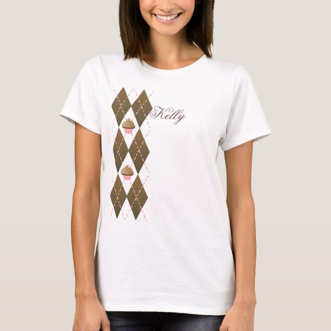 Cupcake Argyle T-Shirt (Front)