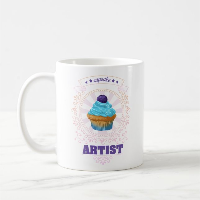 Cupcake Artist Coffee Mug (Left)