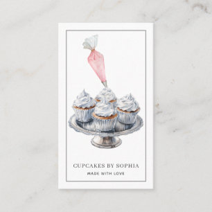Cupcake Baker Bakery Pastry Chef Catering Business Card