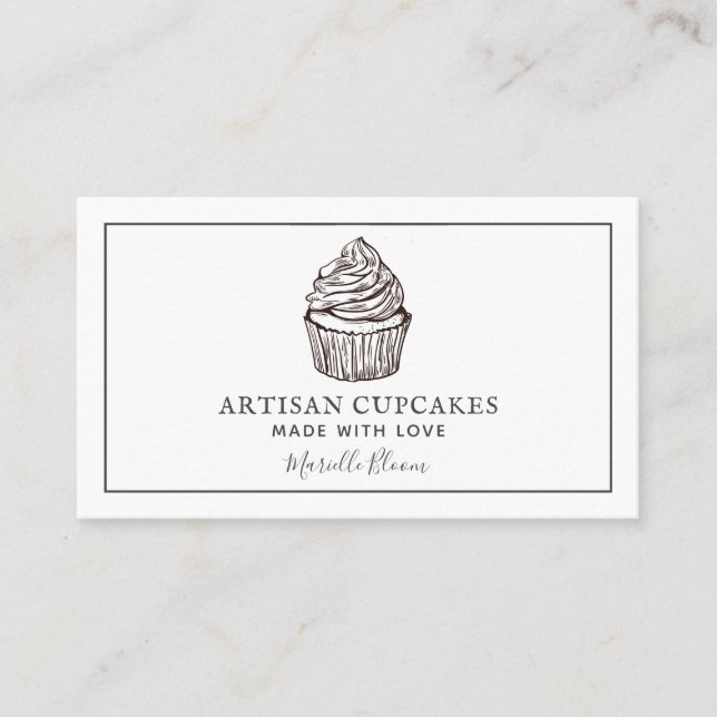 Cupcake Baker  Business Card (Front)