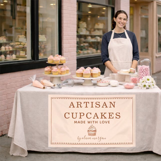 Cupcake Bakery Baking Utensils Business Banner (Creator Uploaded)