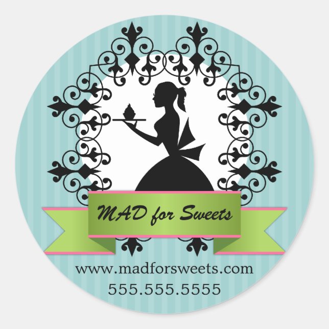 Cupcake Bakery Box Seals (Front)